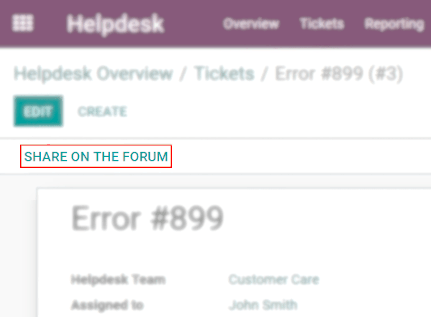 Vista general de la página de foros de un sitio web para mostrar los que están disponibles en el soporte al cliente de Odoo.